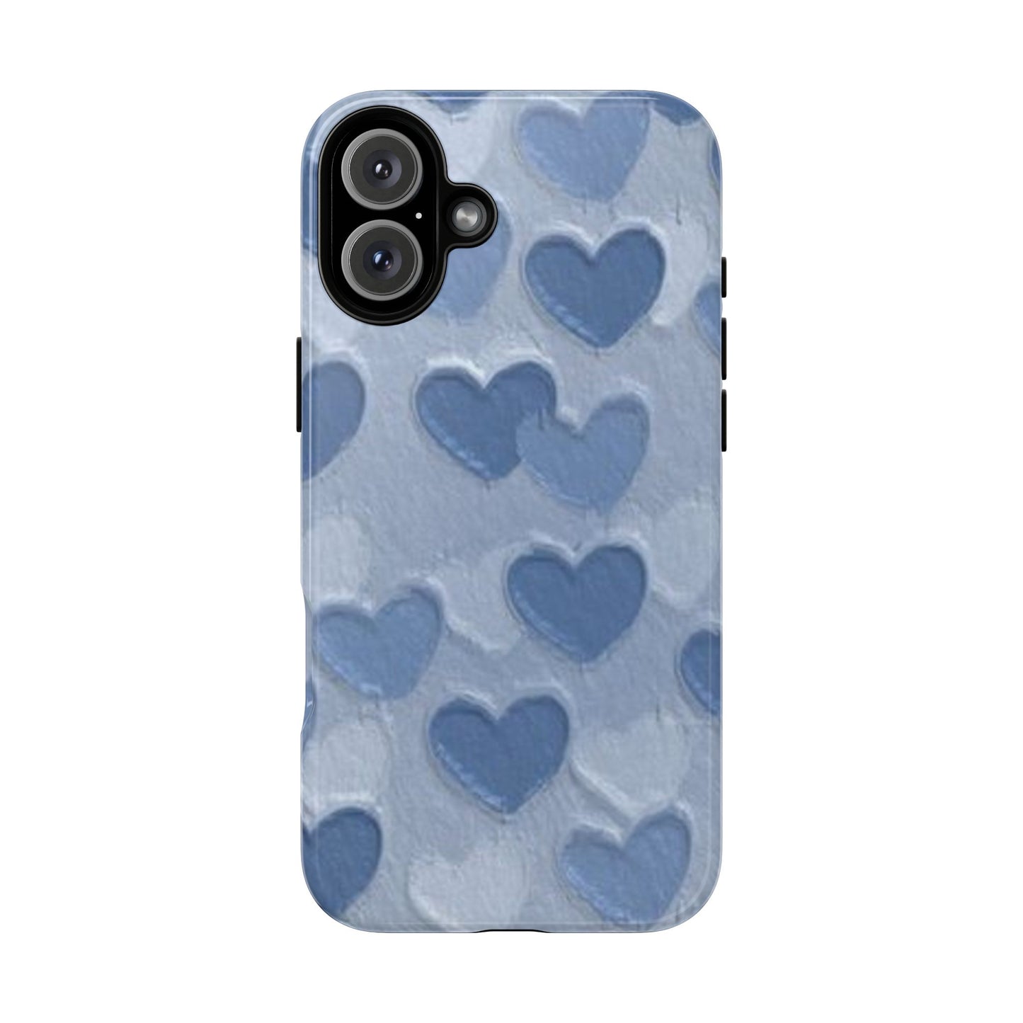 Blue Heart Chalk Wall Phone Case