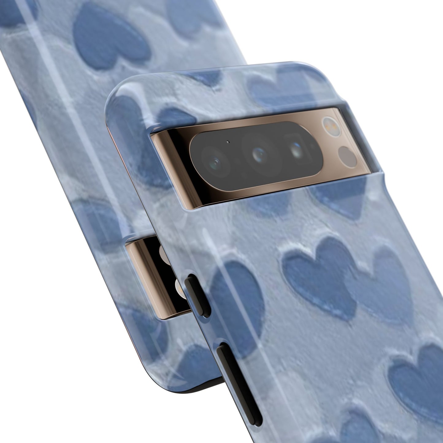 Blue Heart Chalk Wall Phone Case