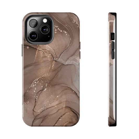 Copper Chrome Marble iPhone Case