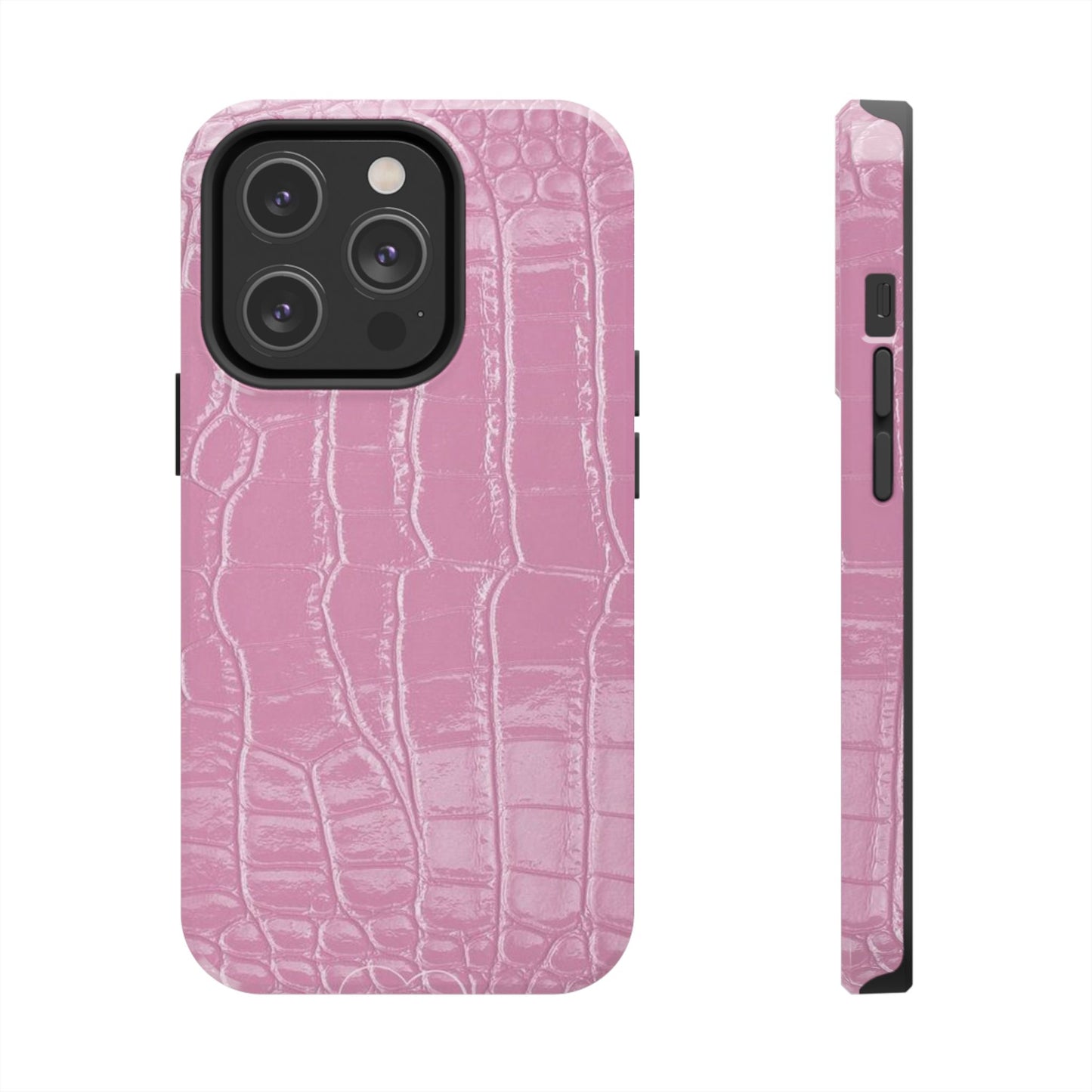 Pink Leather iPhone Case