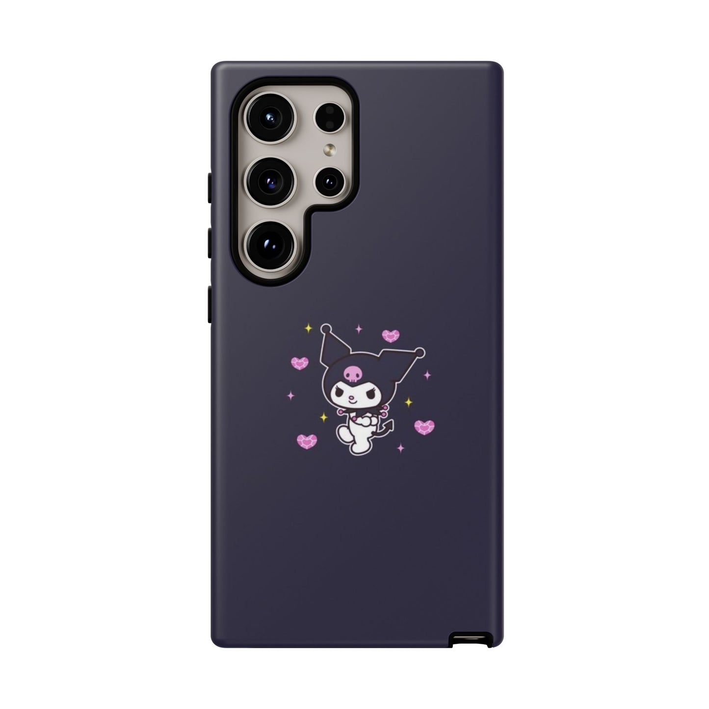 Navy Kuromi Hearts Phone Case