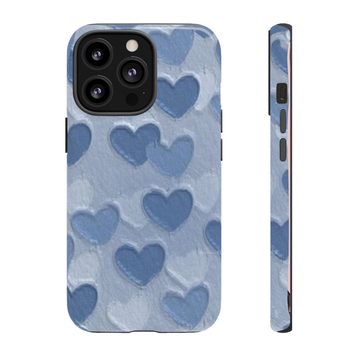 Blue Heart Chalk Wall Phone Case