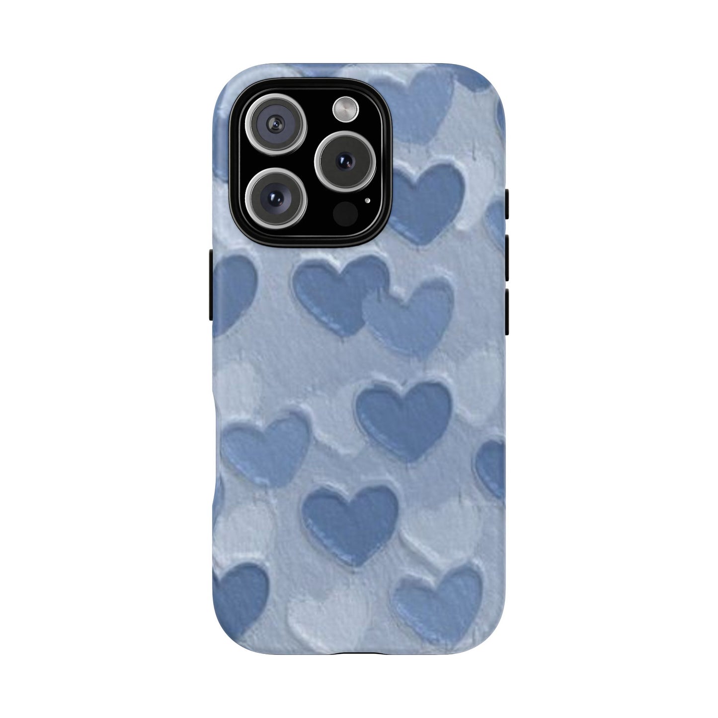 Blue Heart Chalk Wall Phone Case