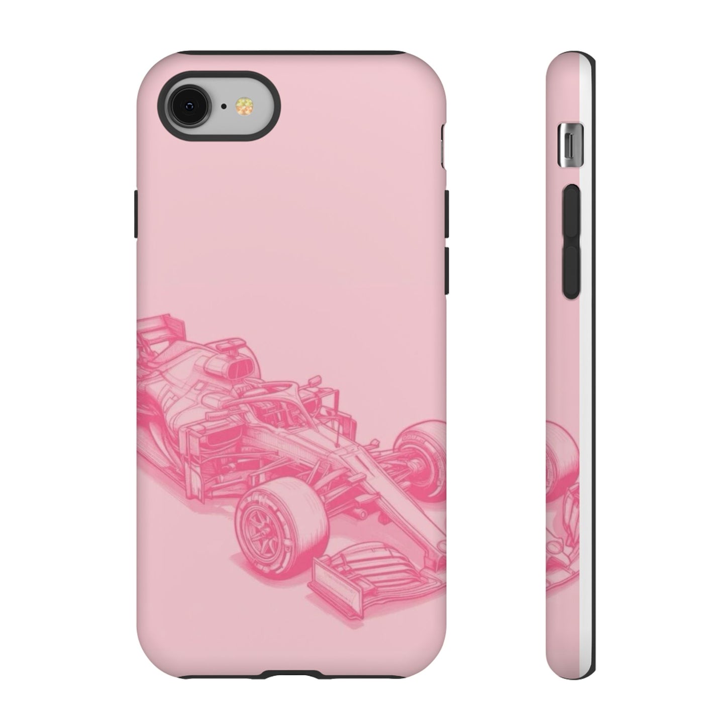 Pink Racecar iPhone Case