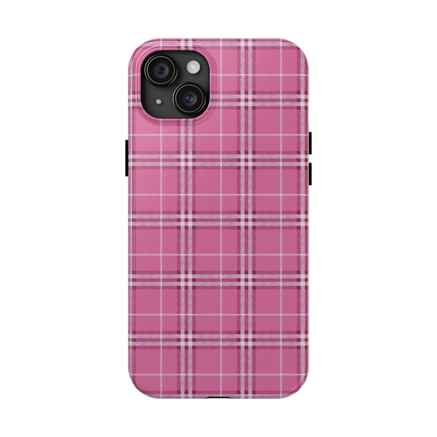 Pink Plaid iPhone Case