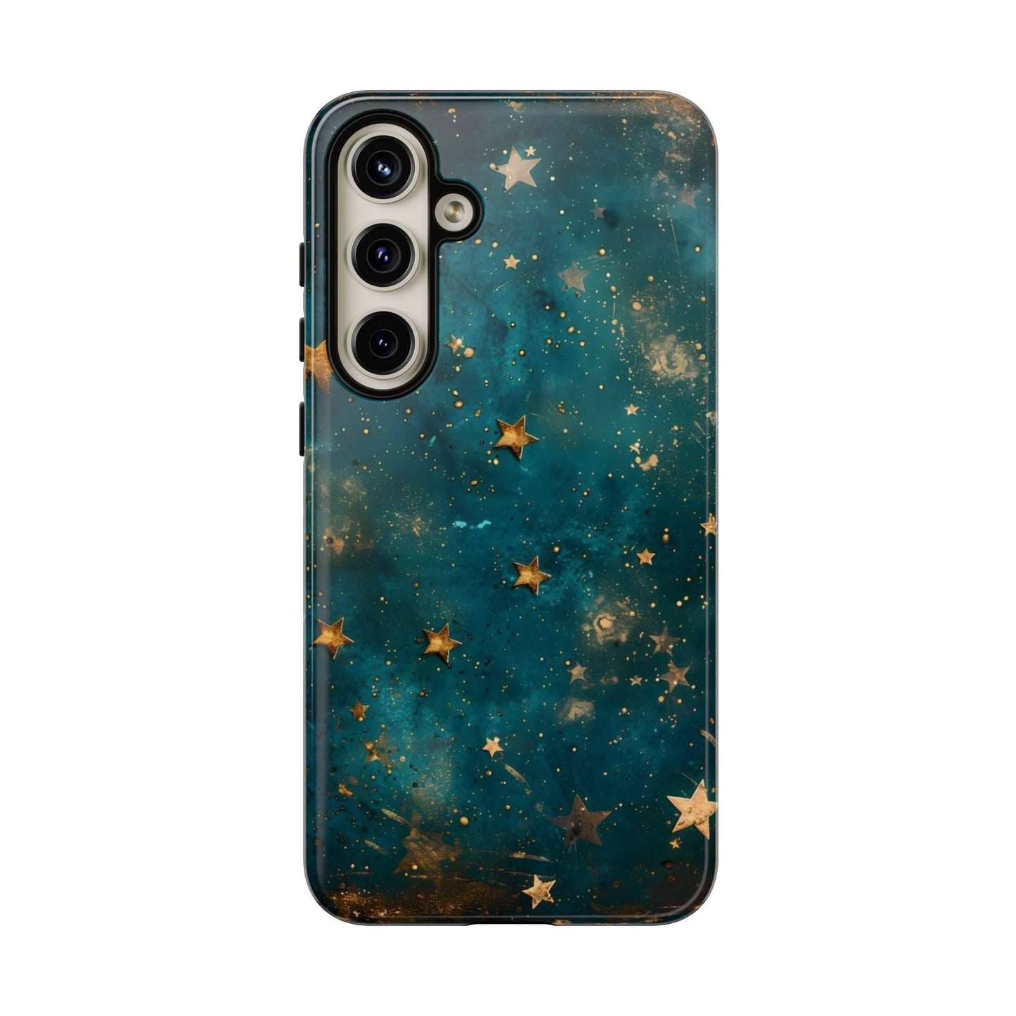 Celestial Gold Stars iPhone Case