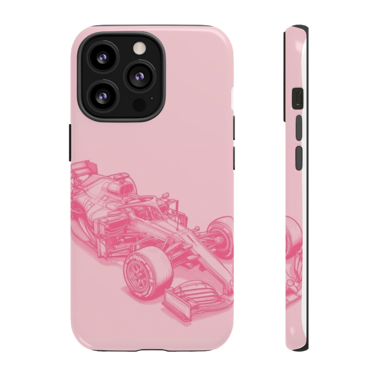 Pink Racecar iPhone Case