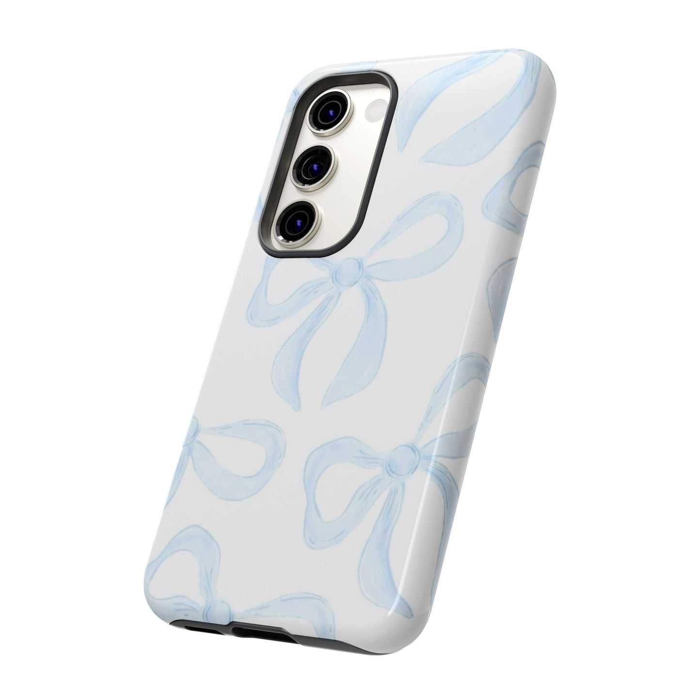 Blue Coquette Bow iPhone Case