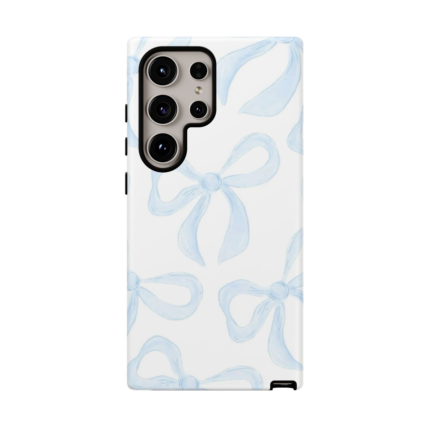 Blue Coquette Bow iPhone Case