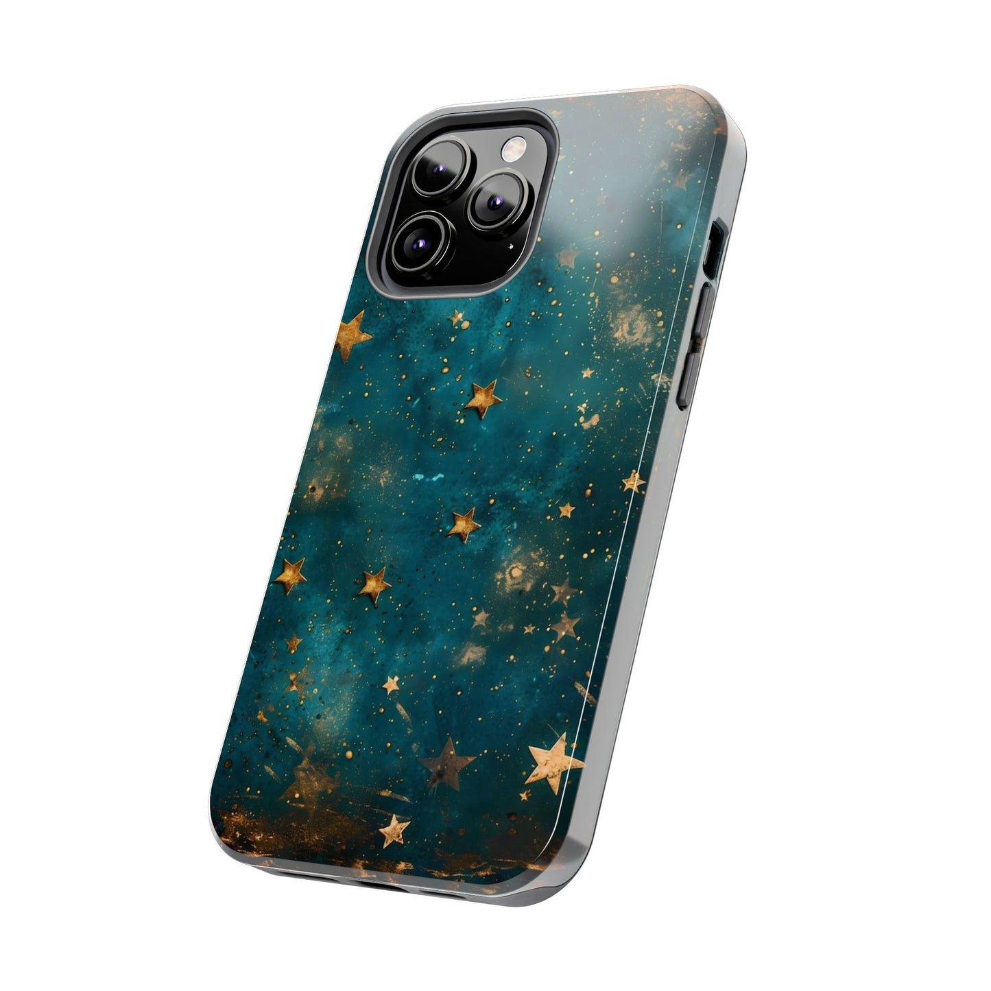 Golden Celestial Stars iPhone Case