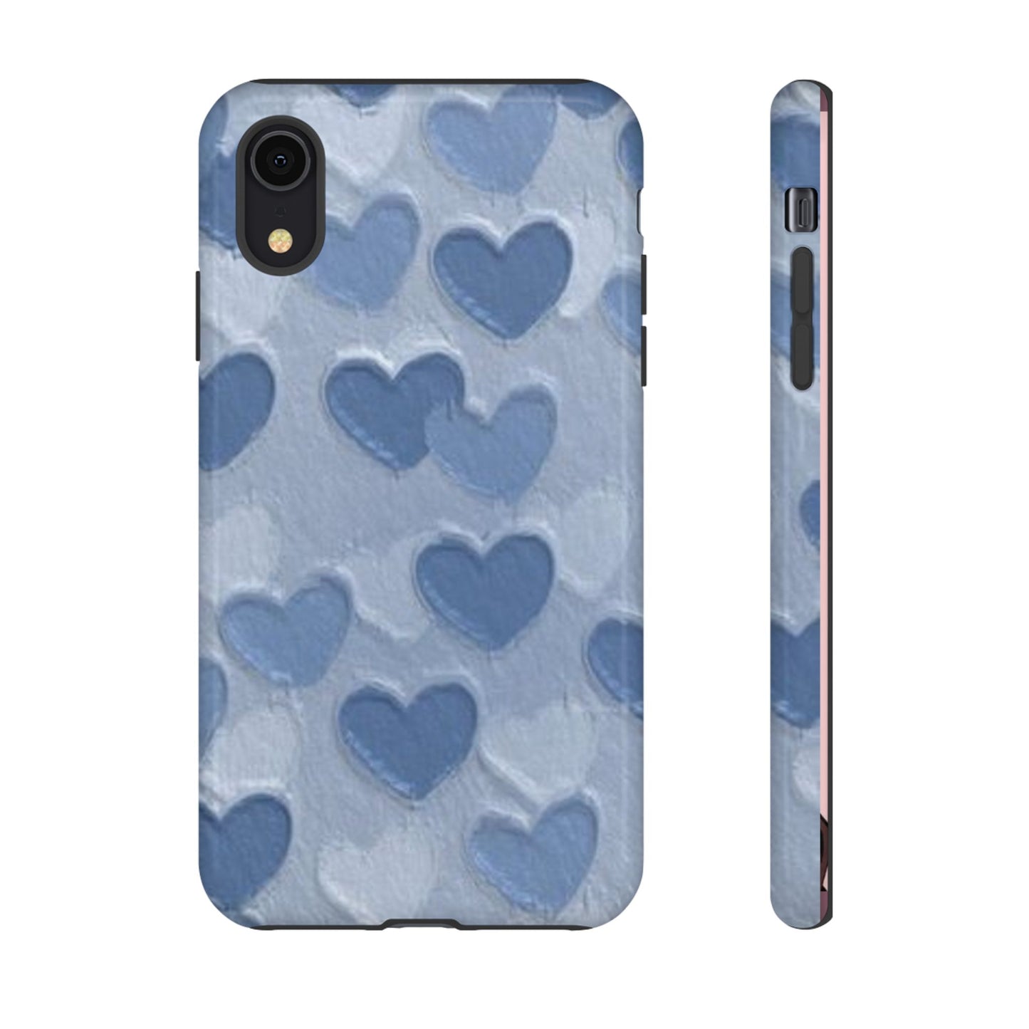 Blue Heart Chalk Wall Phone Case