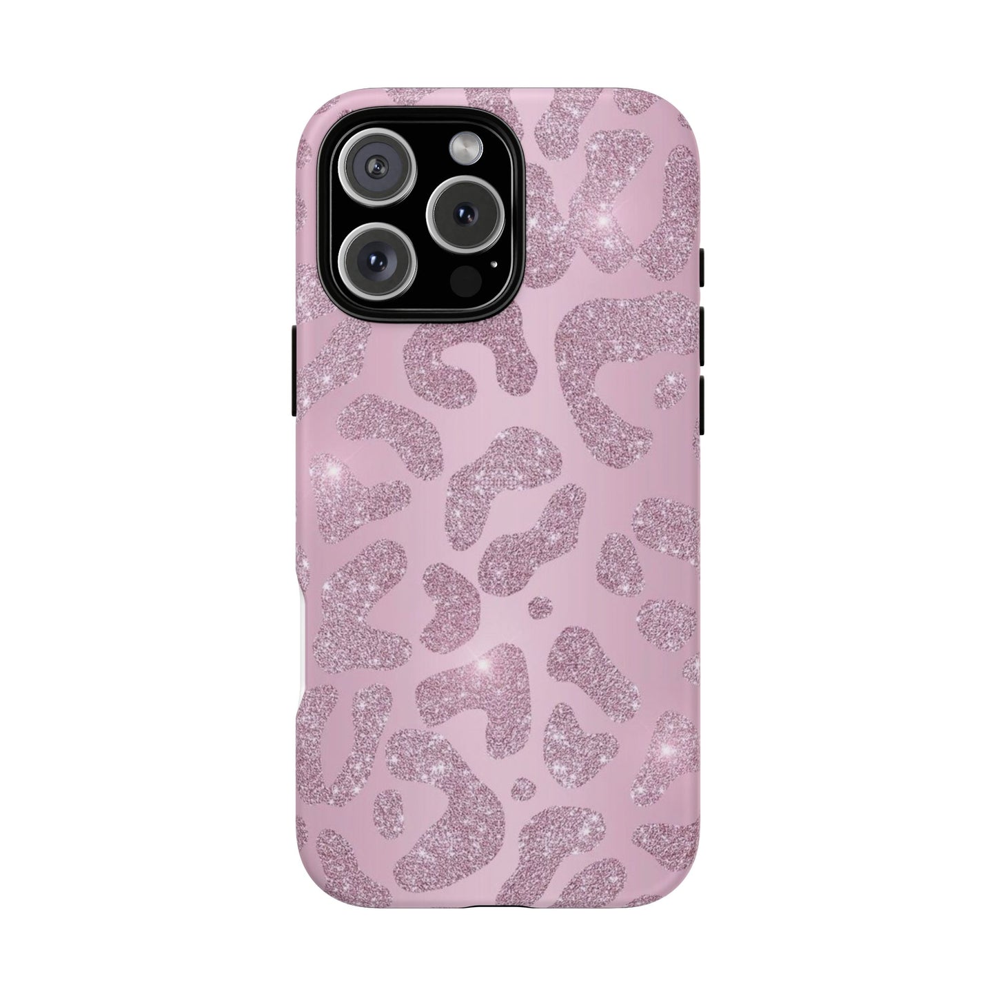 Pink Glitter Cheetah iPhone Case