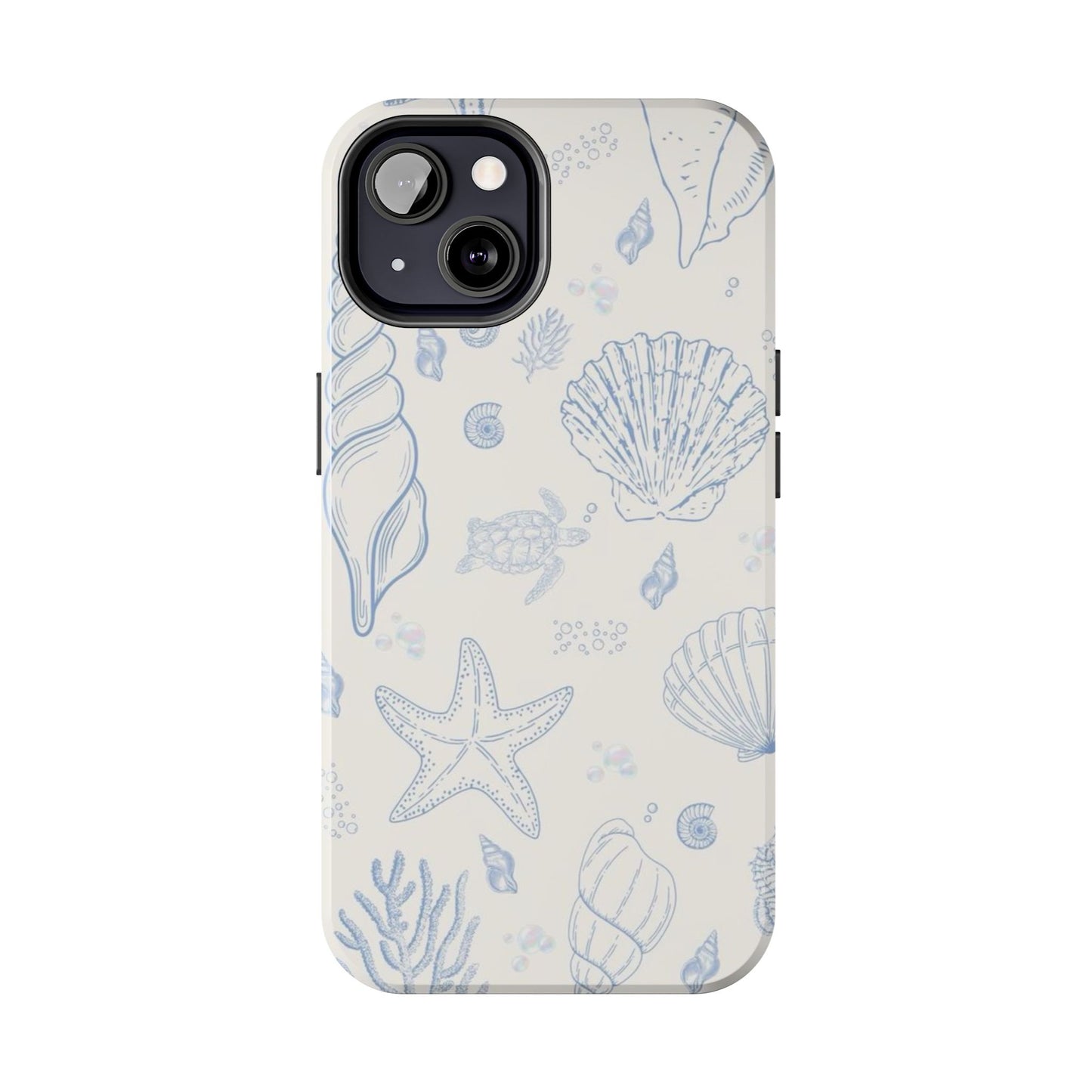 Blue Coastal Coral iPhone Case