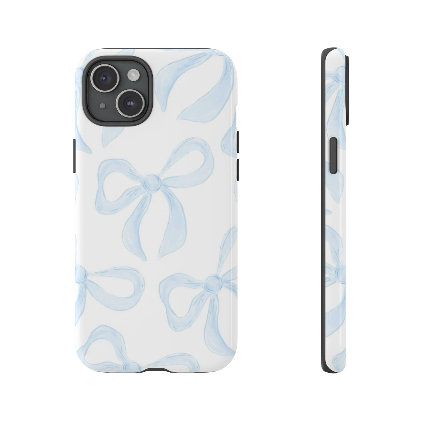 Blue Coquette Bow iPhone Case