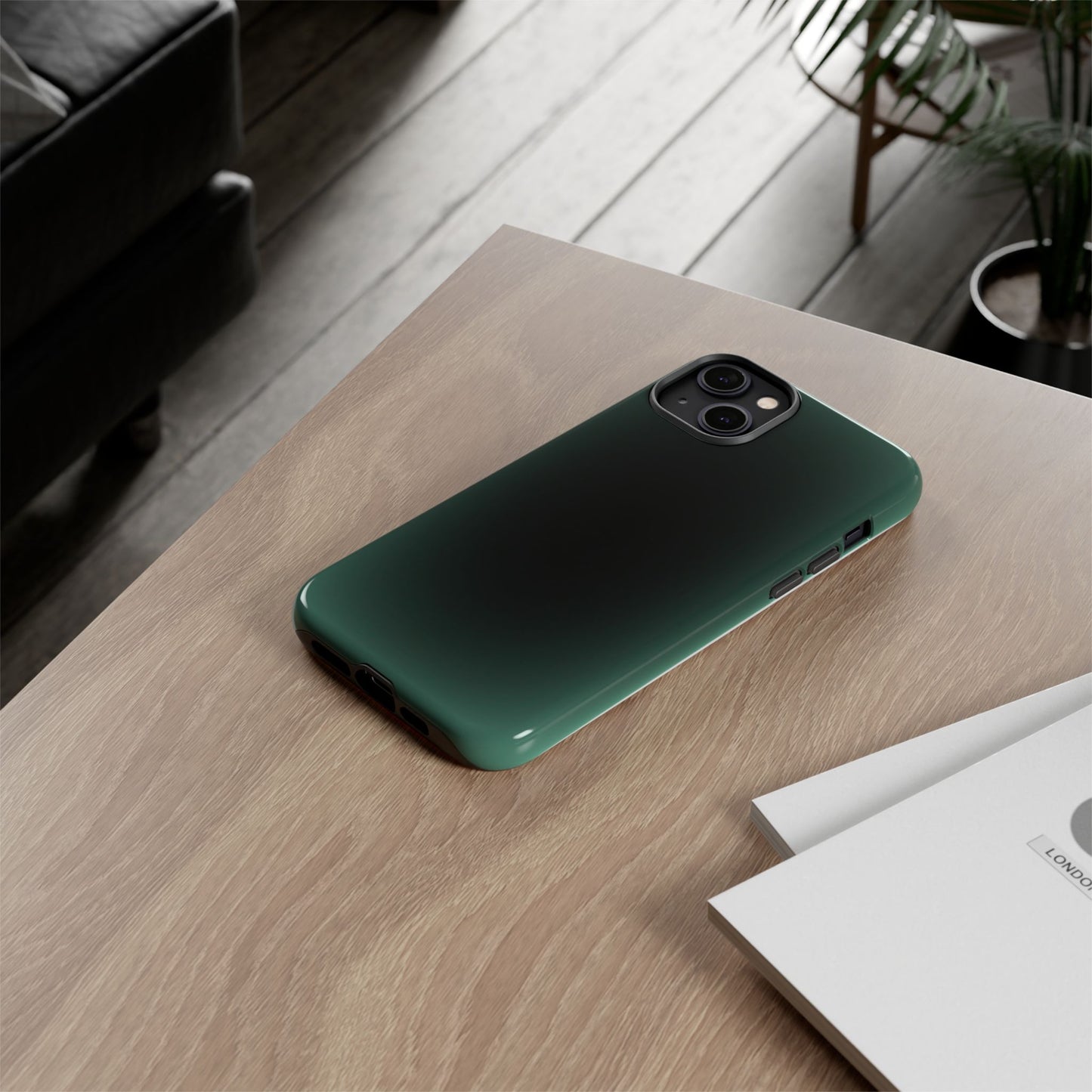 Midnight Green Aura Phone Case