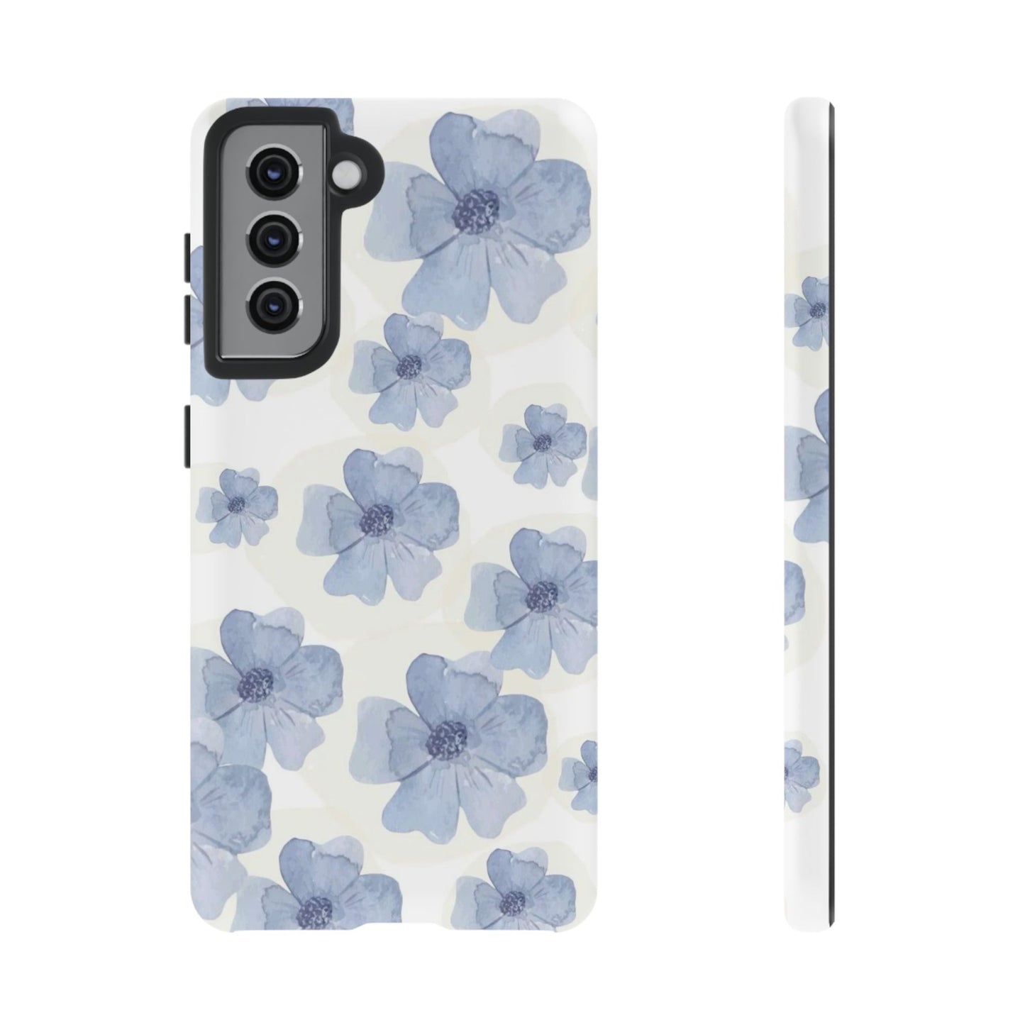 Blue Watercolor Flower iPhone Case