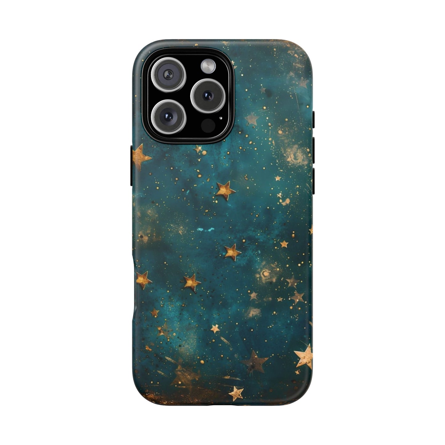 Celestial Gold Stars iPhone Case