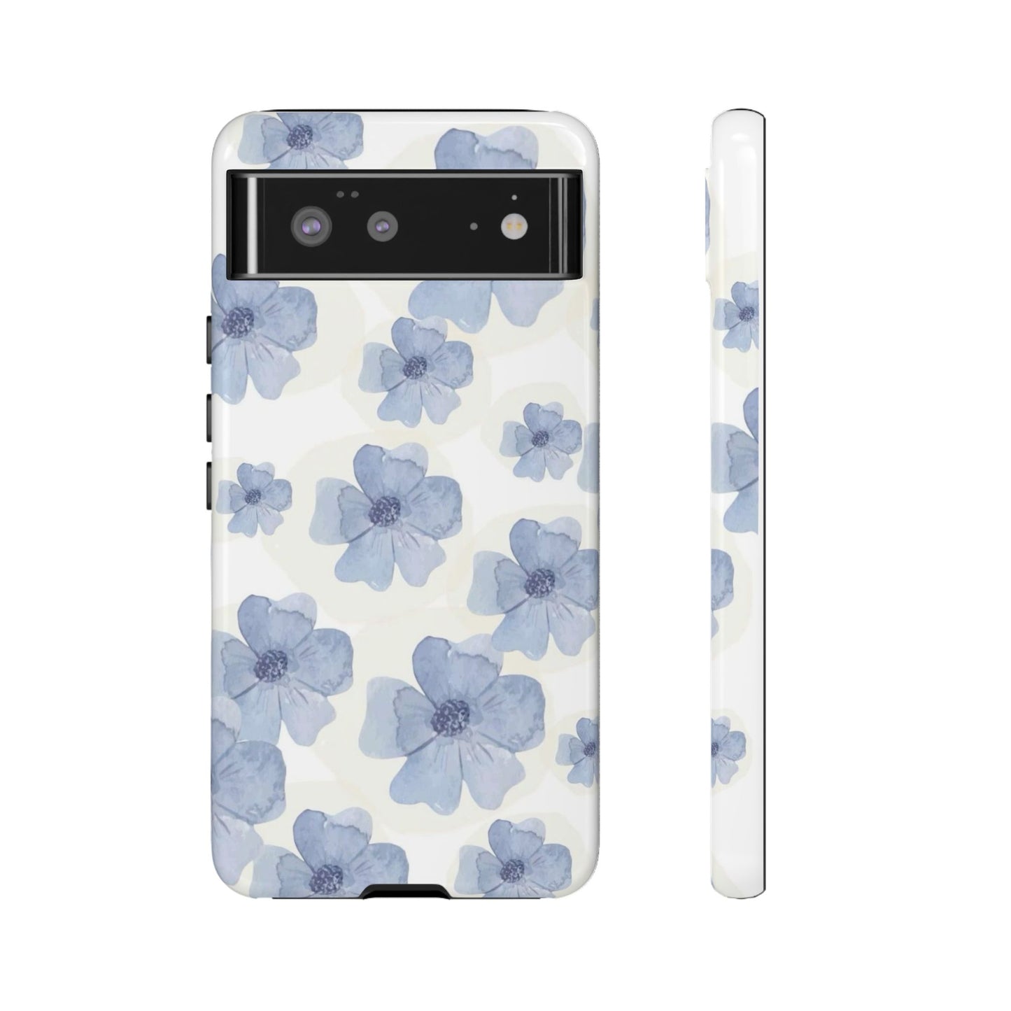 Blue Watercolor Flower iPhone Case