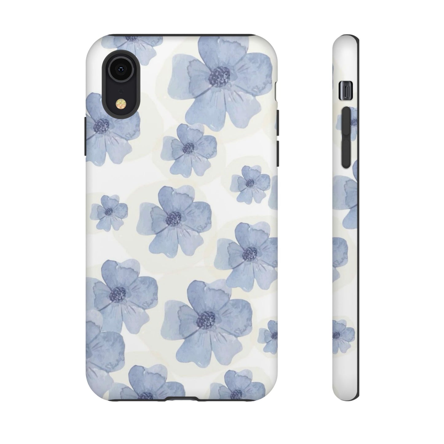 Blue Watercolor Flower iPhone Case