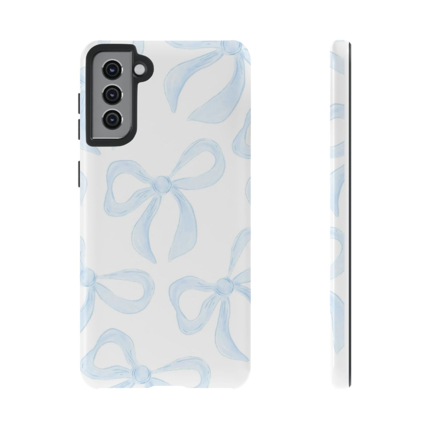 Blue Coquette Bow iPhone Case