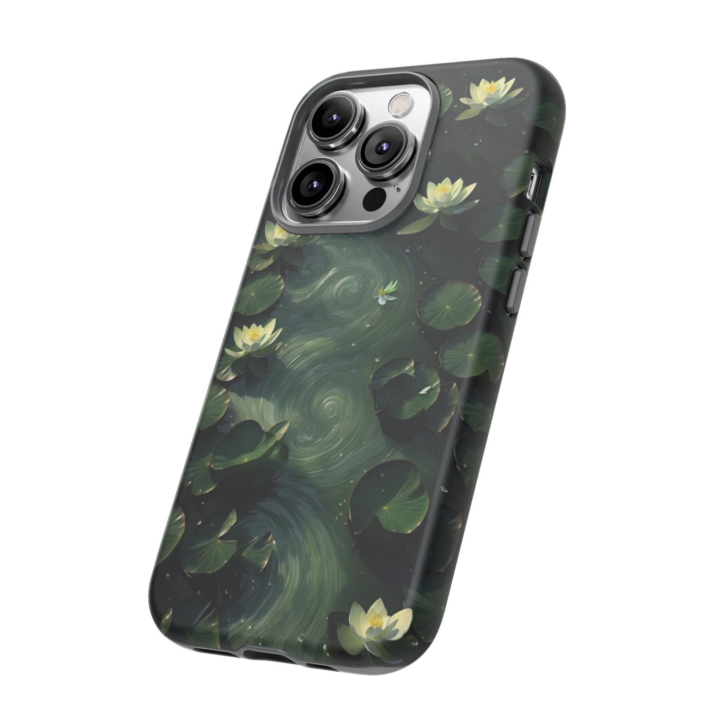 Lilypad Swirls iPhone Case