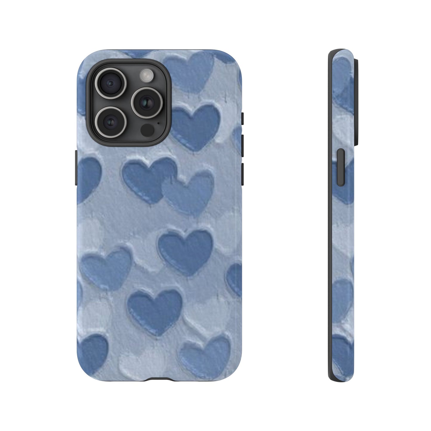 Blue Heart Chalk Wall Phone Case