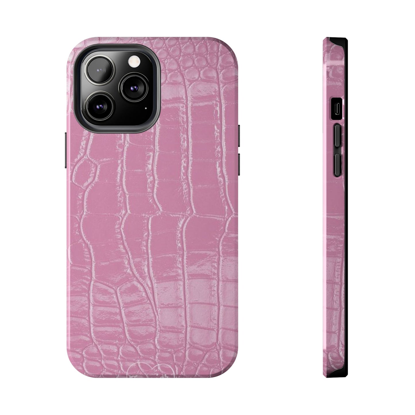 Pink Leather iPhone Case