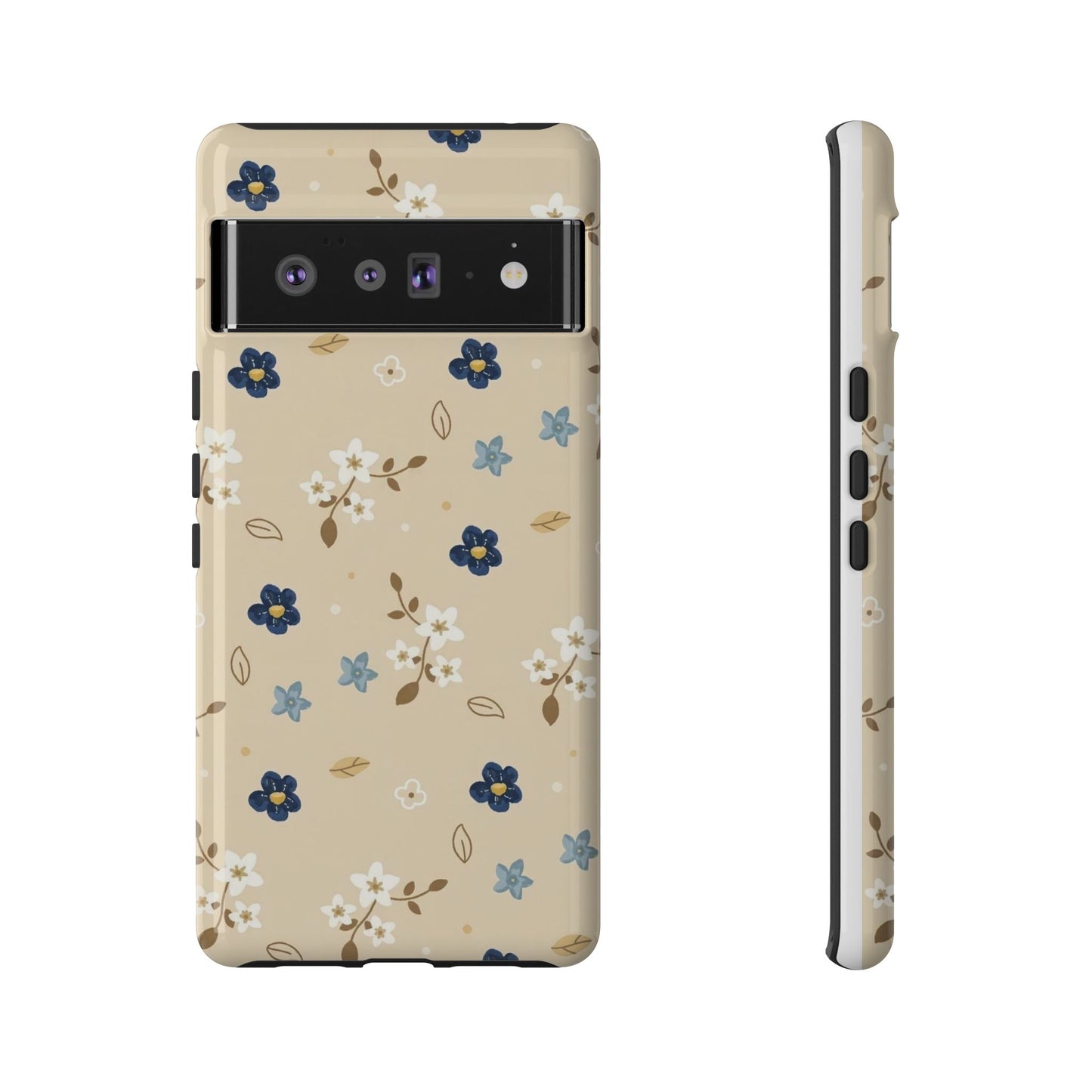 Navy Daisy Phone Case