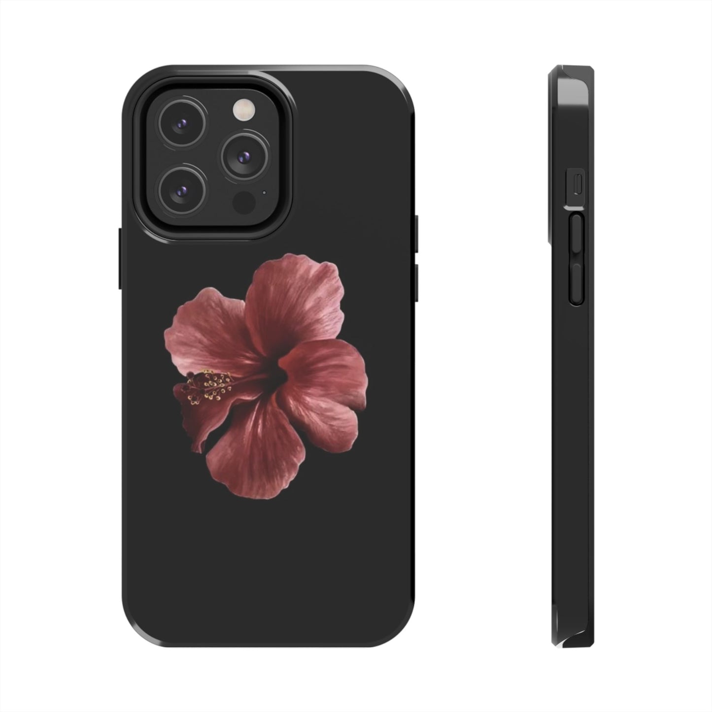 3D Hibiscus iPhone Case