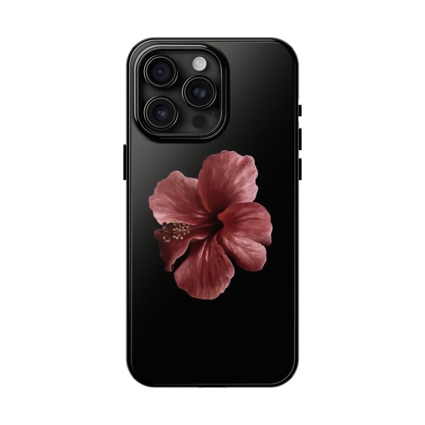 3D Hibiscus iPhone Case