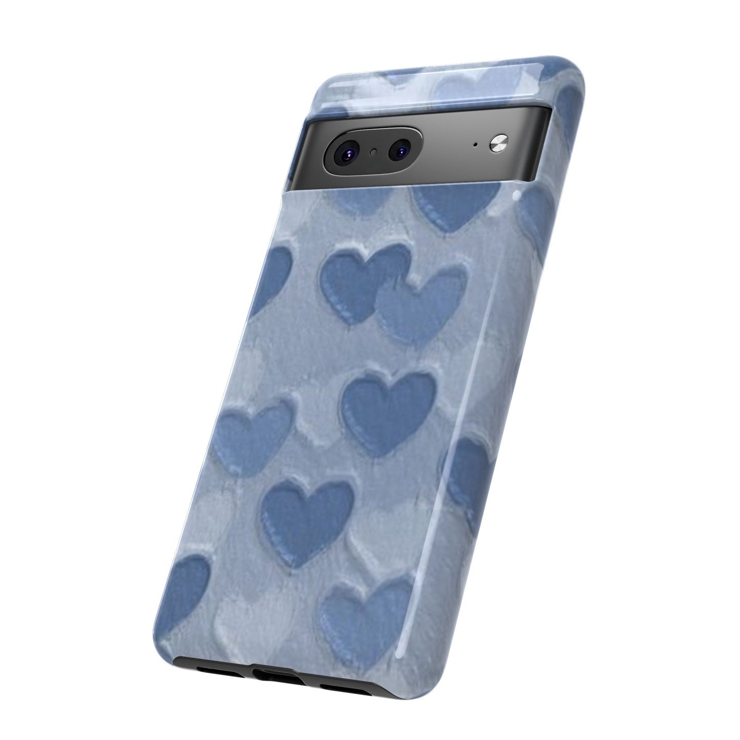 Blue Heart Chalk Wall Phone Case