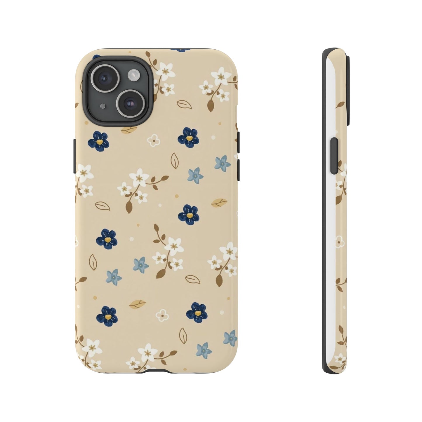 Navy Daisy Phone Case