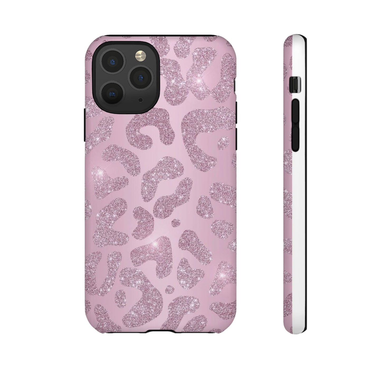 Pink Glitter Cheetah iPhone Case