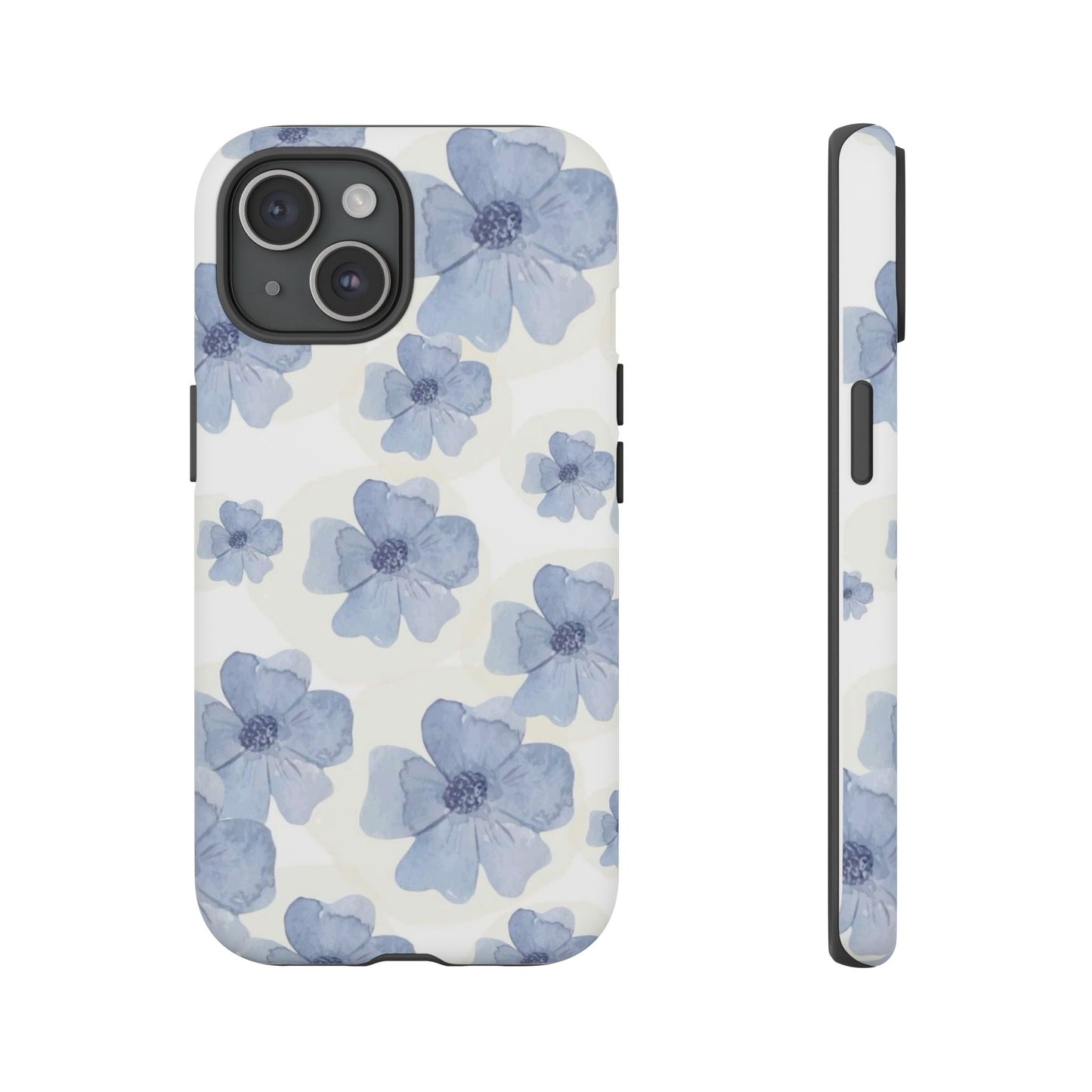 Blue Watercolor Flower iPhone Case