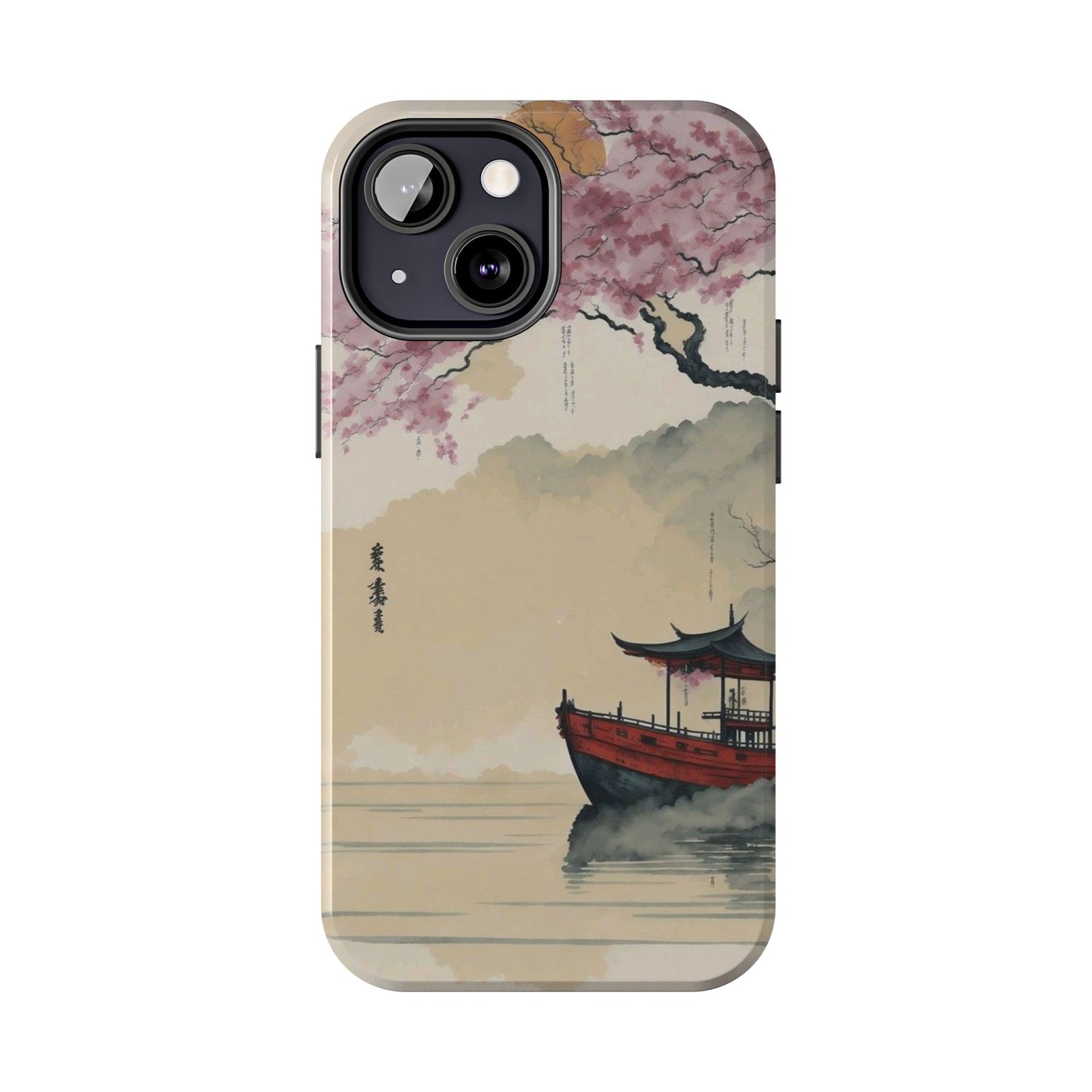 Cherry Blossom Boat iPhone Case