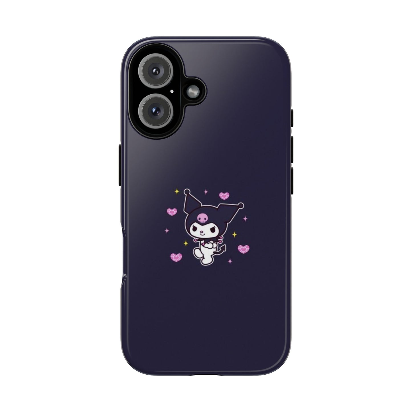 Navy Kuromi Hearts Phone Case