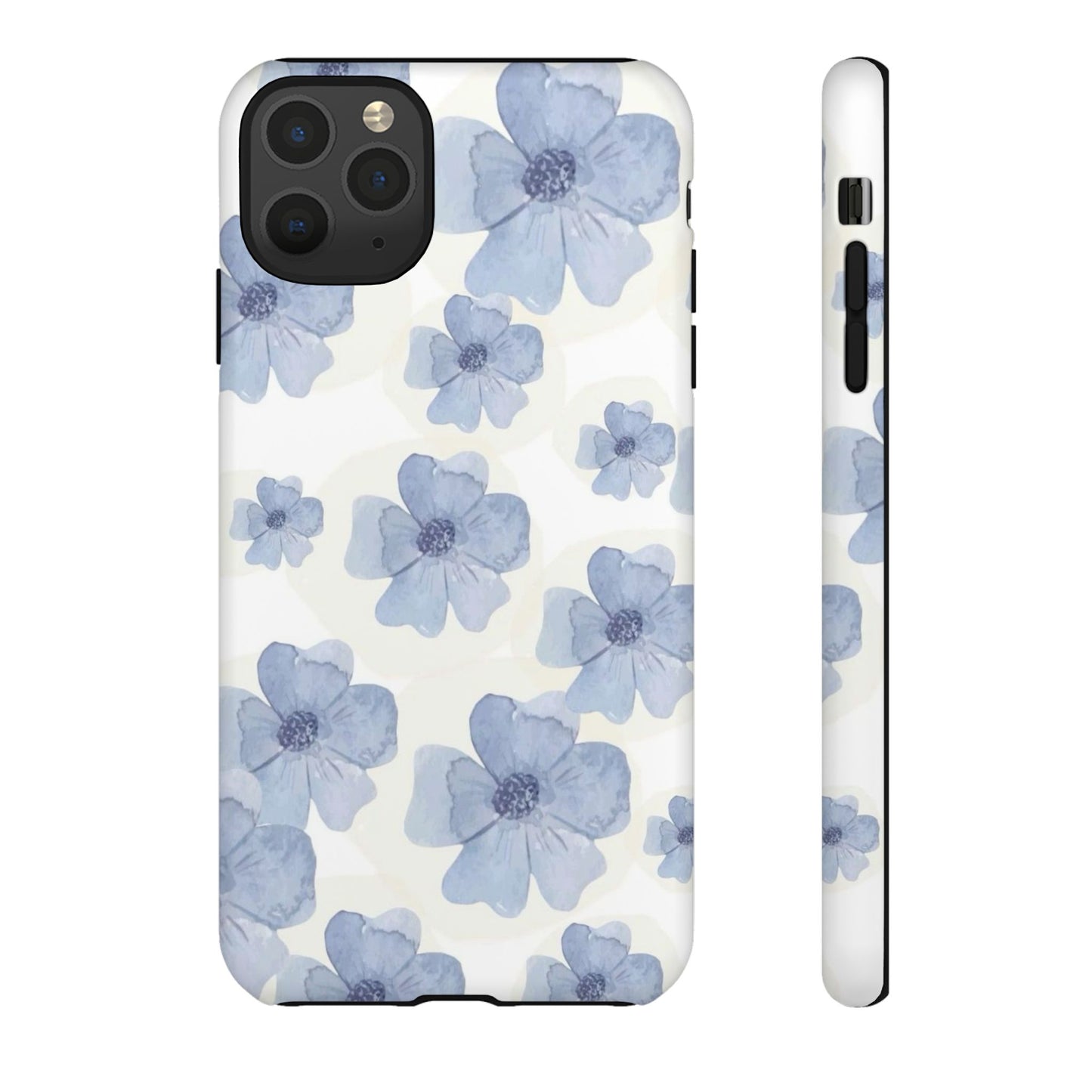 Blue Watercolor Flower iPhone Case