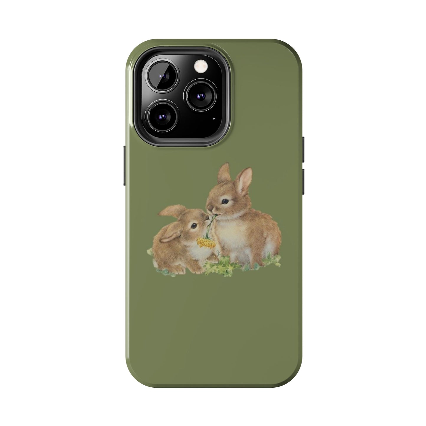 Olive Bunny iPhone Case