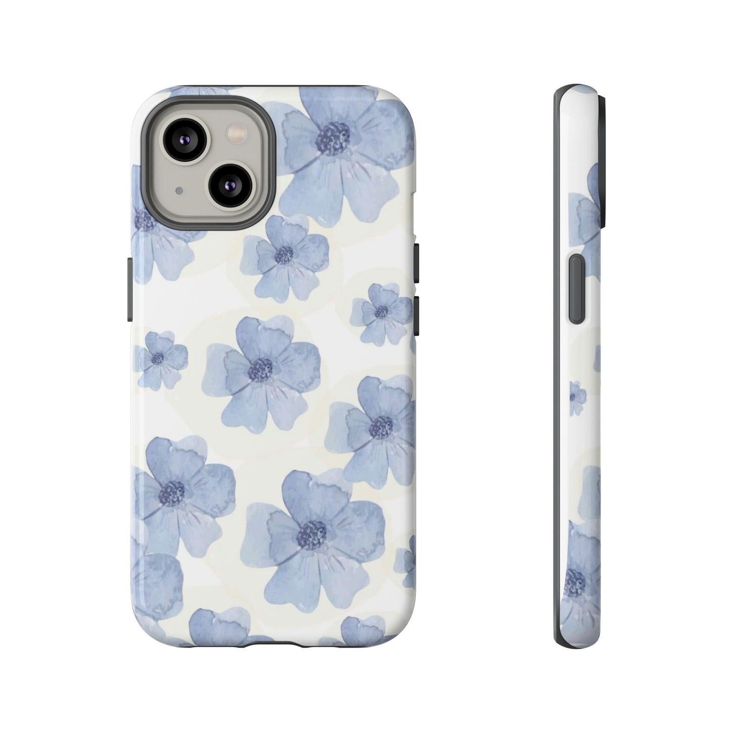 Blue Watercolor Flower iPhone Case