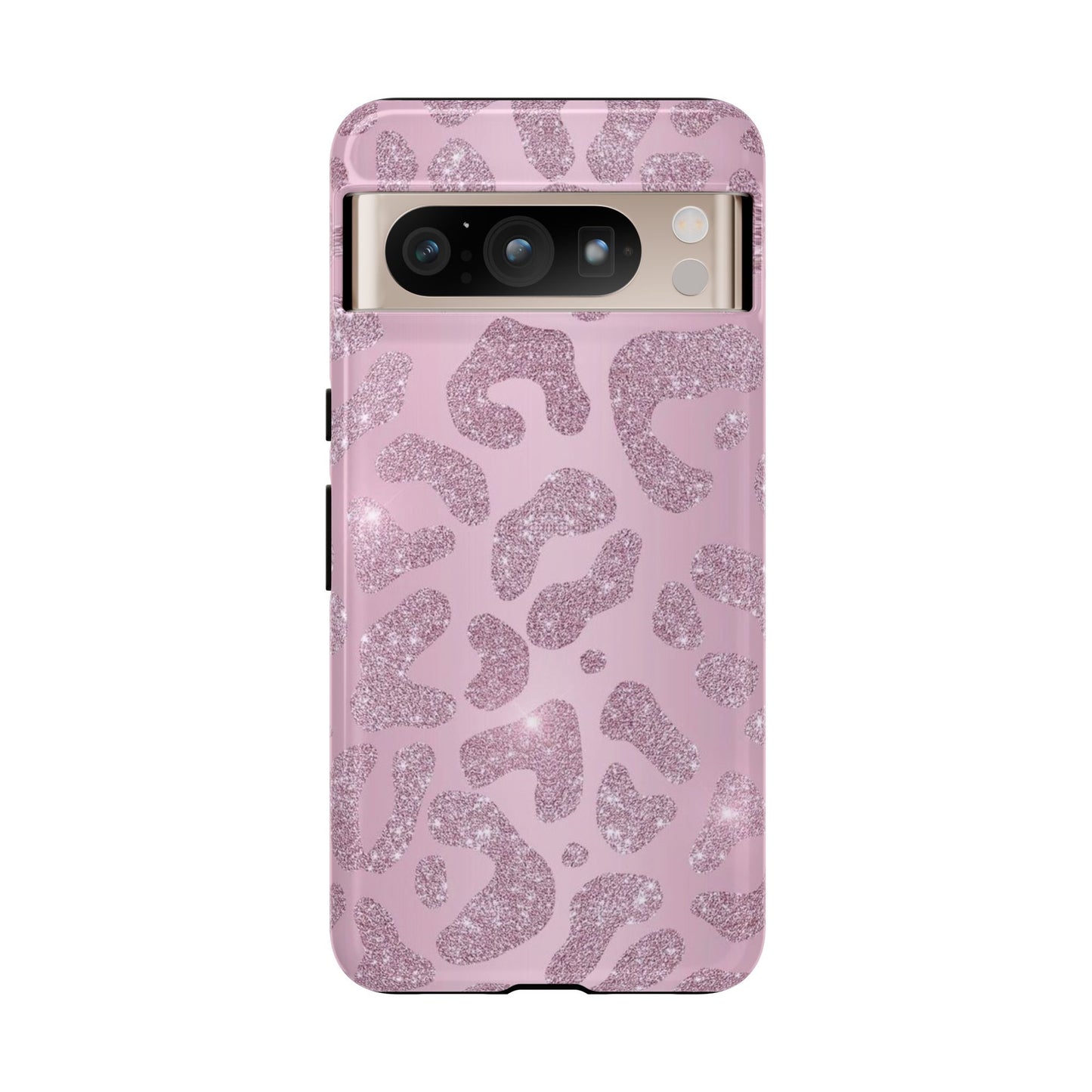 Pink Glitter Cheetah iPhone Case