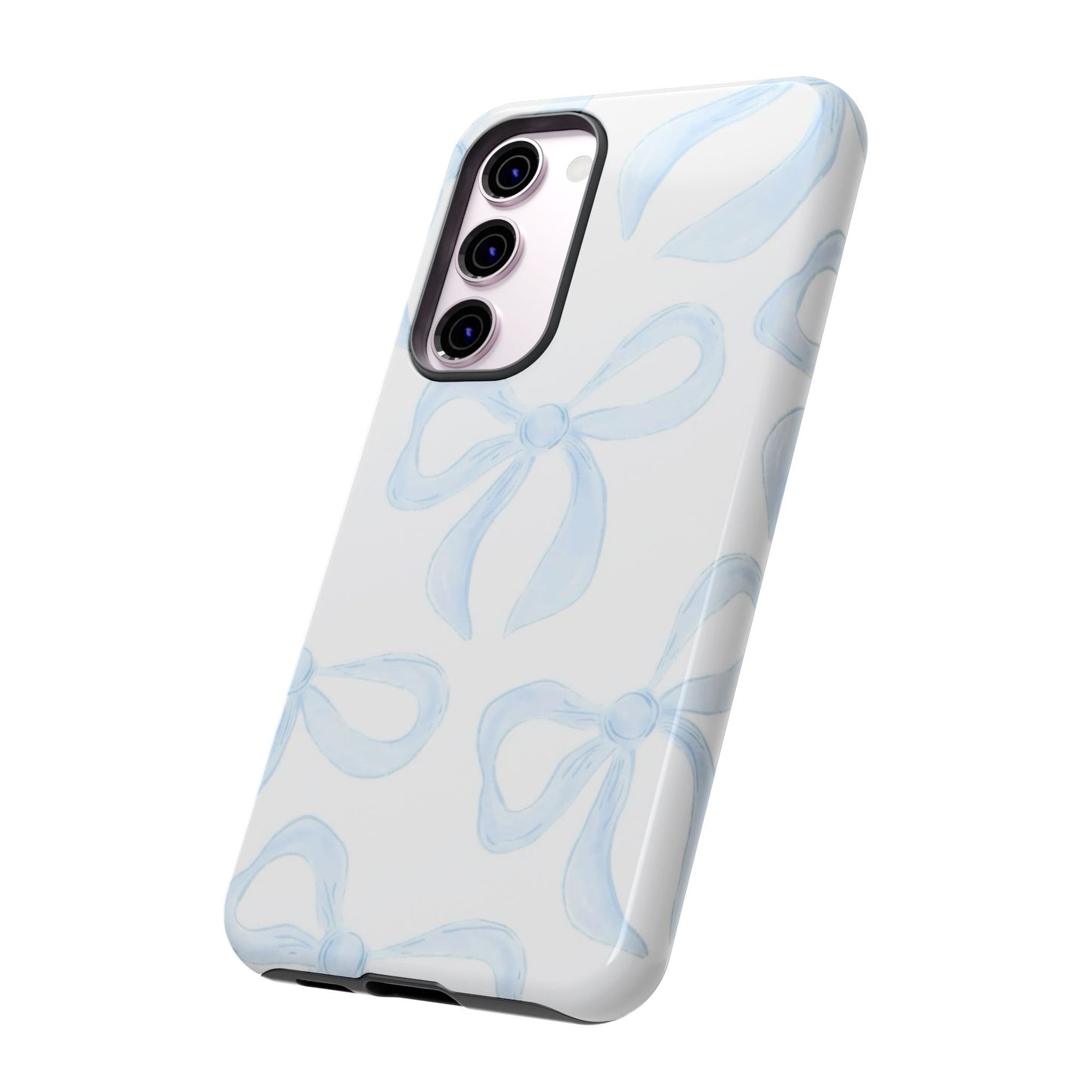 Blue Coquette Bow iPhone Case