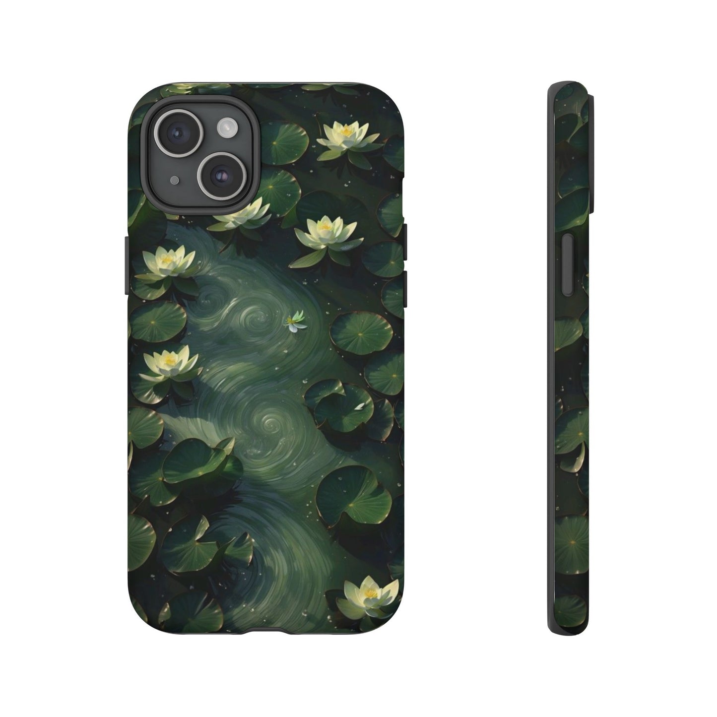 Lilypad Swirls iPhone Case