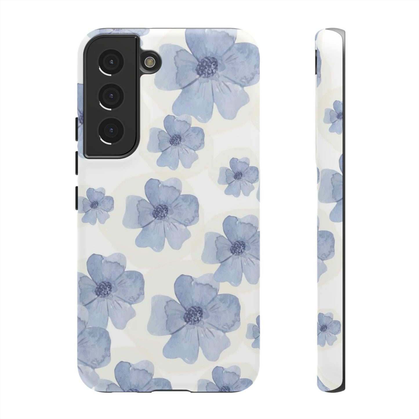 Blue Watercolor Flower iPhone Case