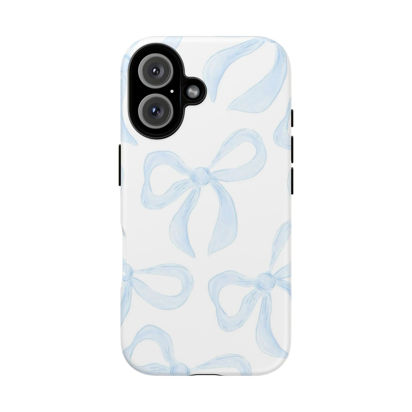 Blue Coquette Bow iPhone Case