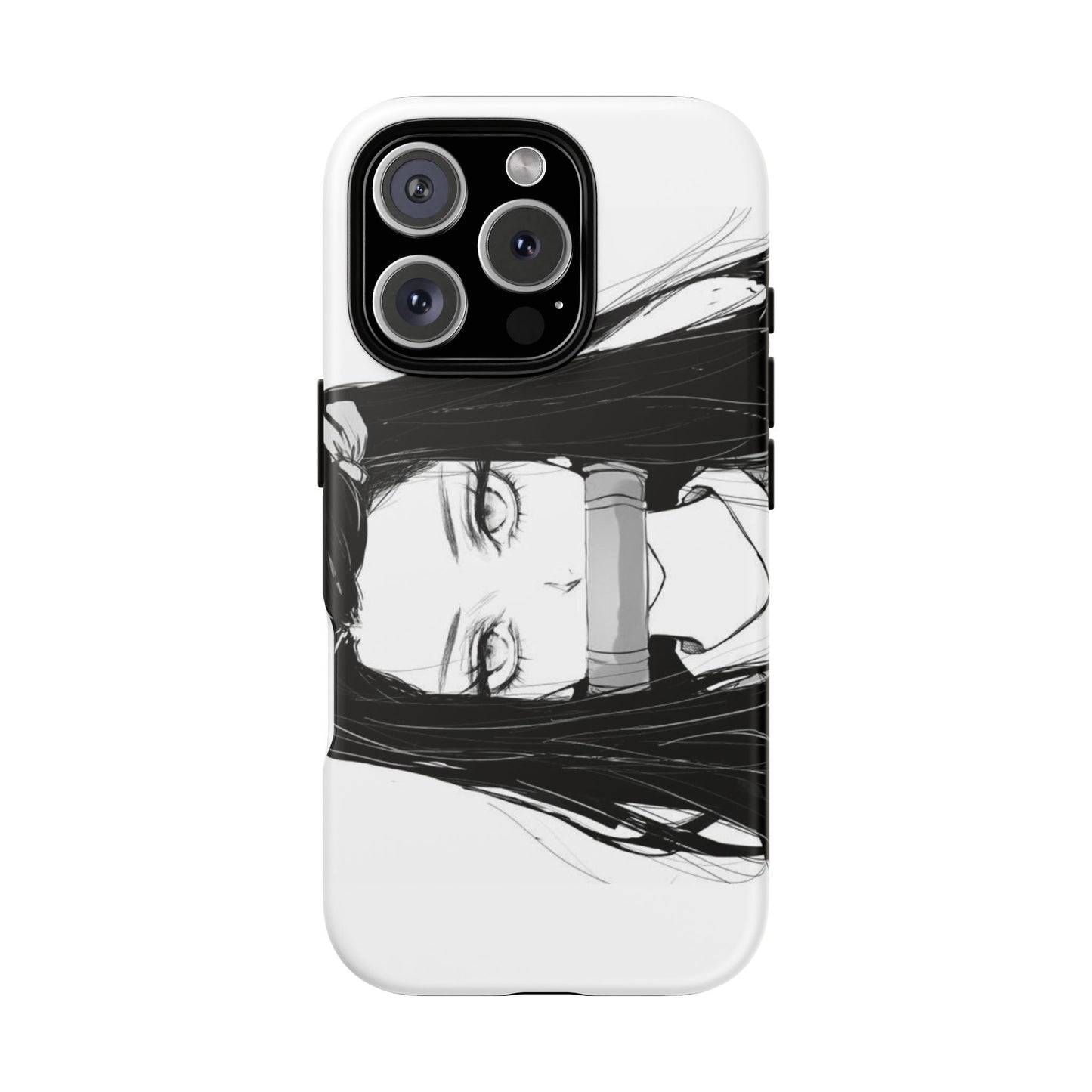 White Nezuko Kamado Clipart Phone Case