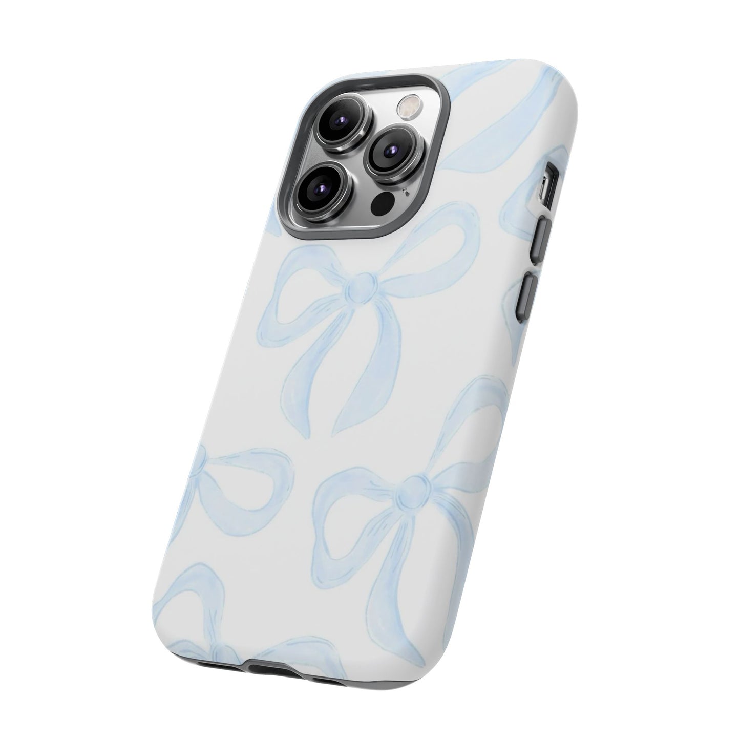 Blue Coquette Bow iPhone Case