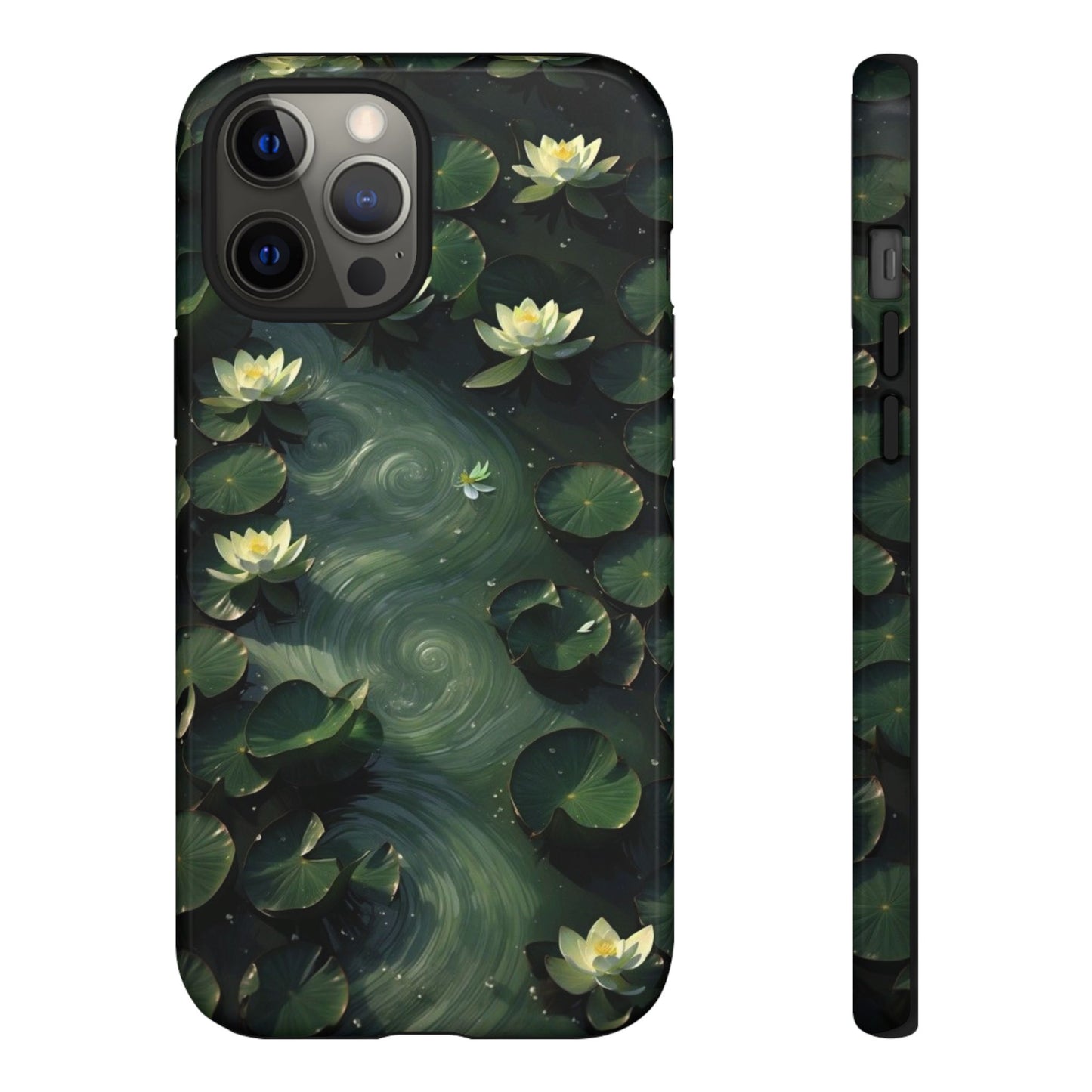 Lilypad Swirls iPhone Case