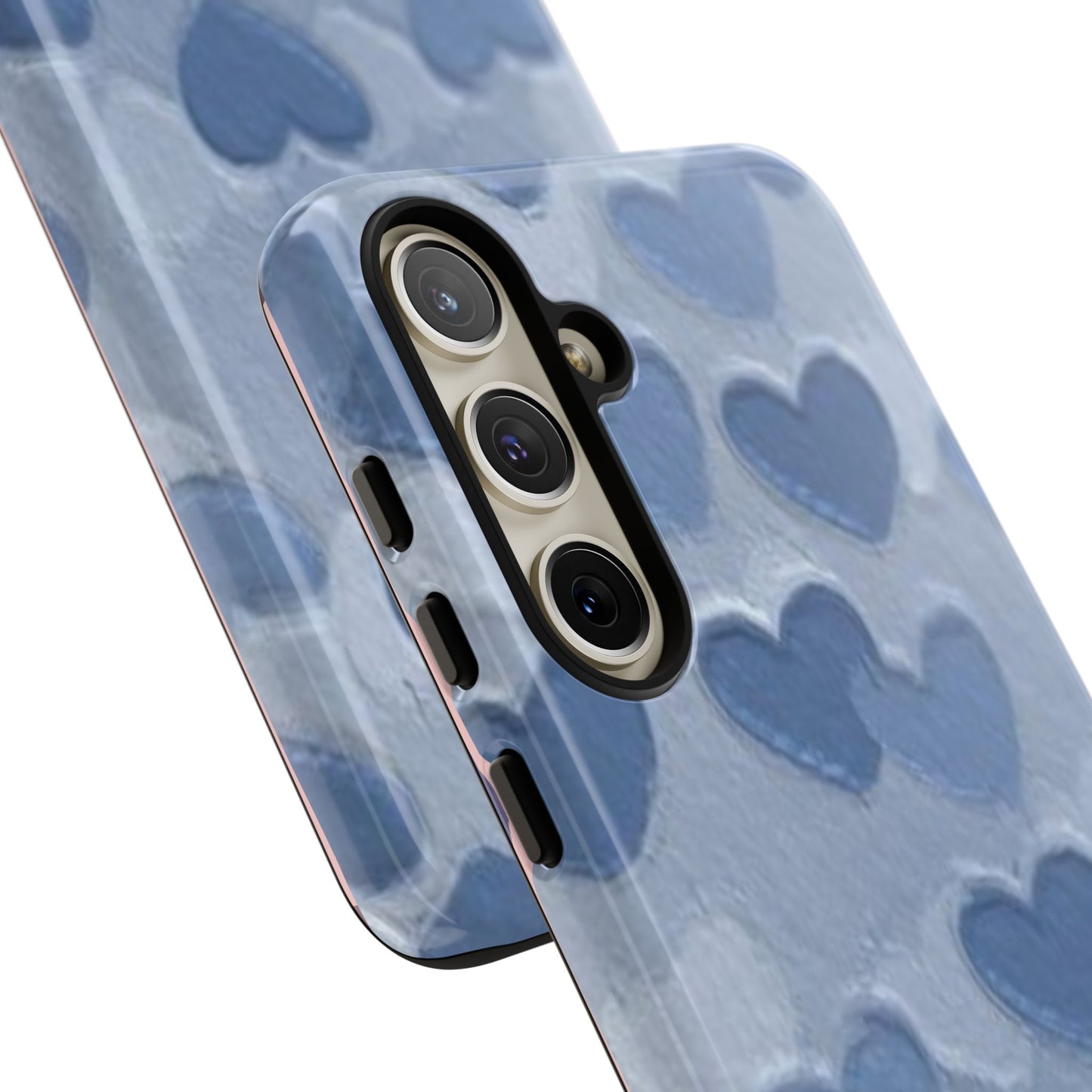 Blue Heart Chalk Wall Phone Case