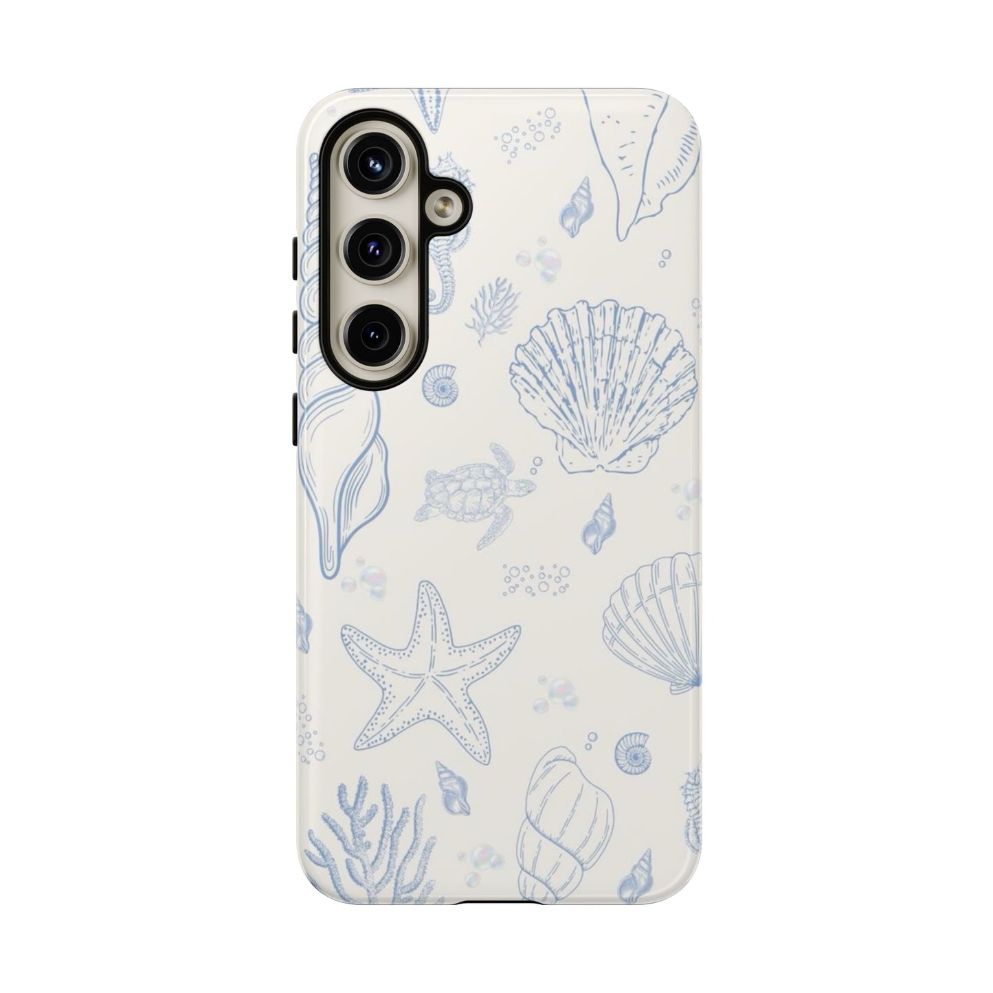 Blue Coastal Coral iPhone Case