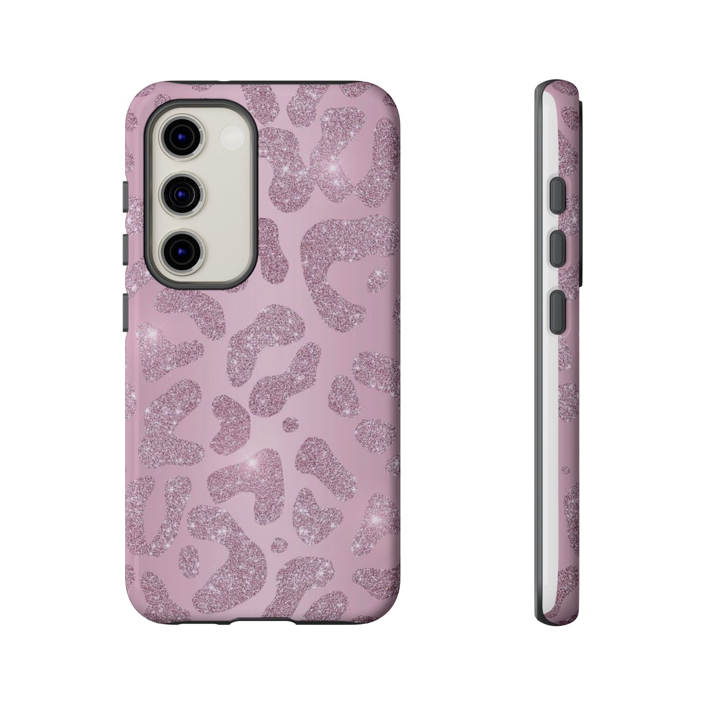 Pink Glitter Cheetah iPhone Case